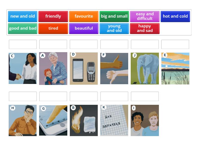 common adjectives - Match up
