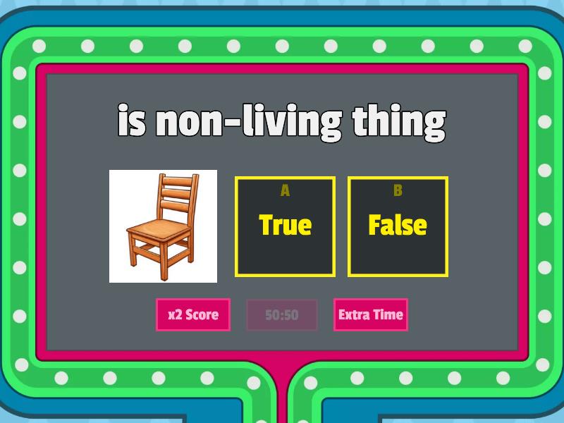 Living and non living Gameshow quiz