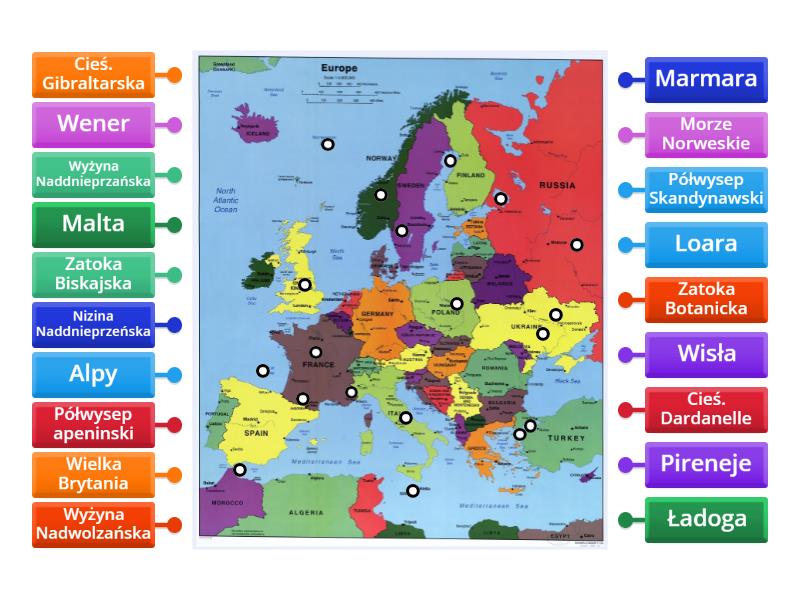 Mapa Fizyczna Europy Labelled Diagram 1397