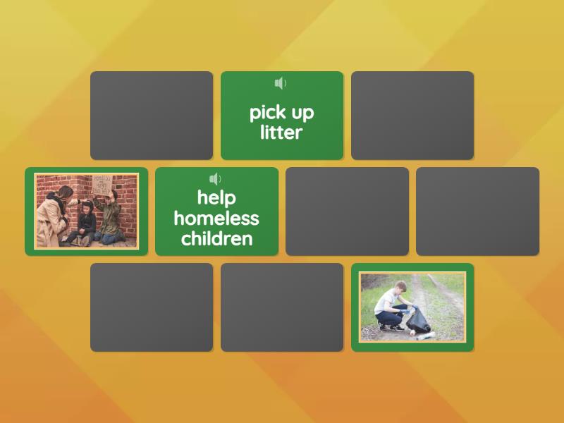 community service - Matching pairs