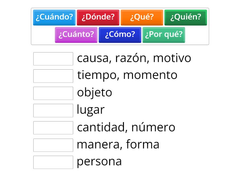 Preguntas genéricas y sus respuestas - Une las parejas