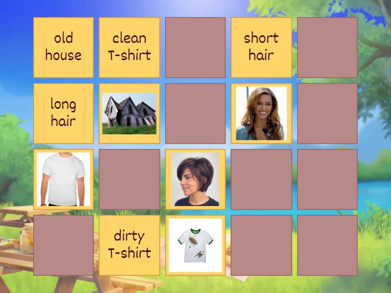 ADJECTIVES (1) - Matching pairs