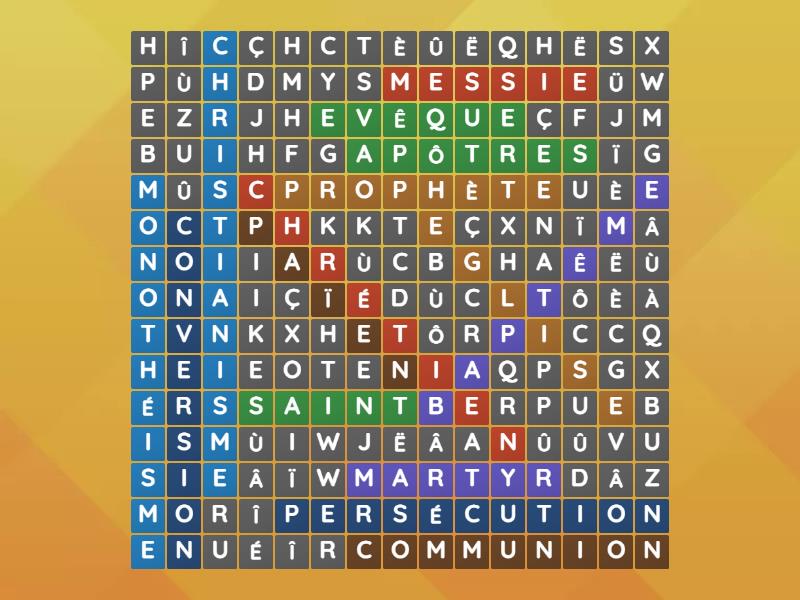 H8-6- Lexique 2 - Sopa de letras