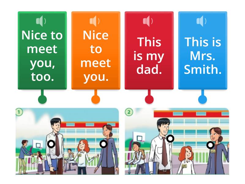 Family and friends 1 / Fluency Time 1 - Labelled diagram