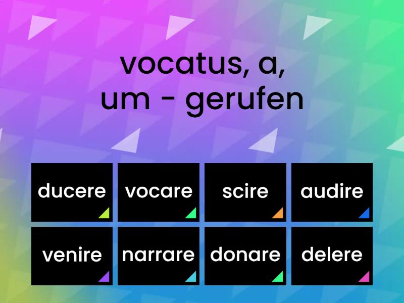 Lektion 046 Partizip Perfekt Passiv (PPP) Find the match