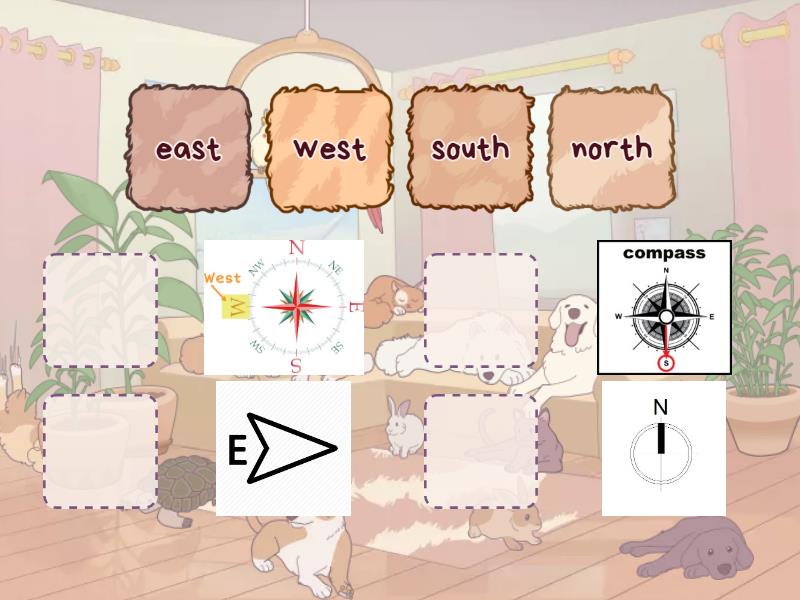 a compass - Match up