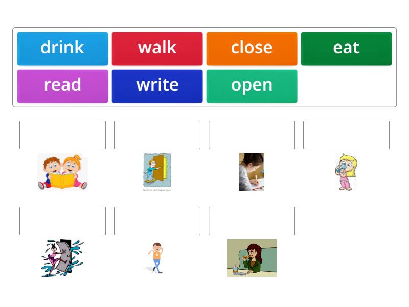 action verbs - Match up