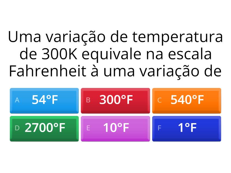 Pergutas E Resposta Sobre Calor E Temperatura - Quiz