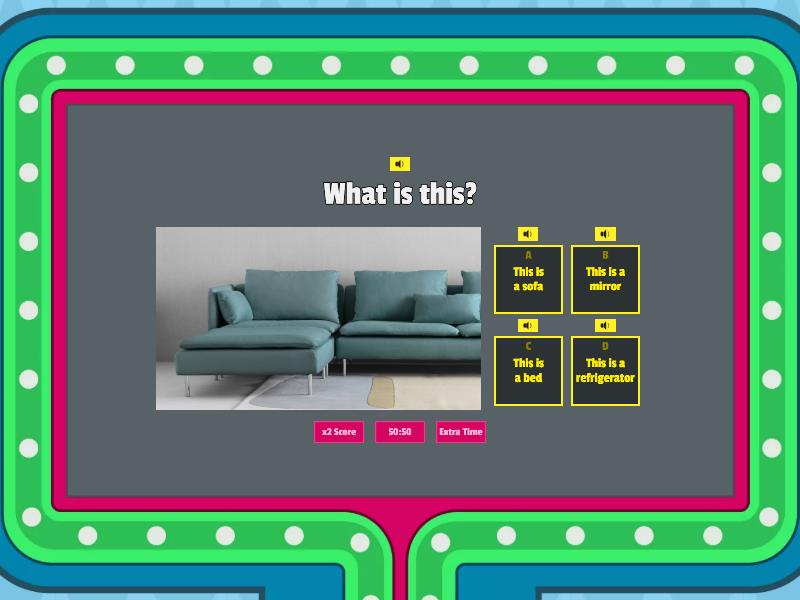 Language Arts House furniture Gameshow quiz