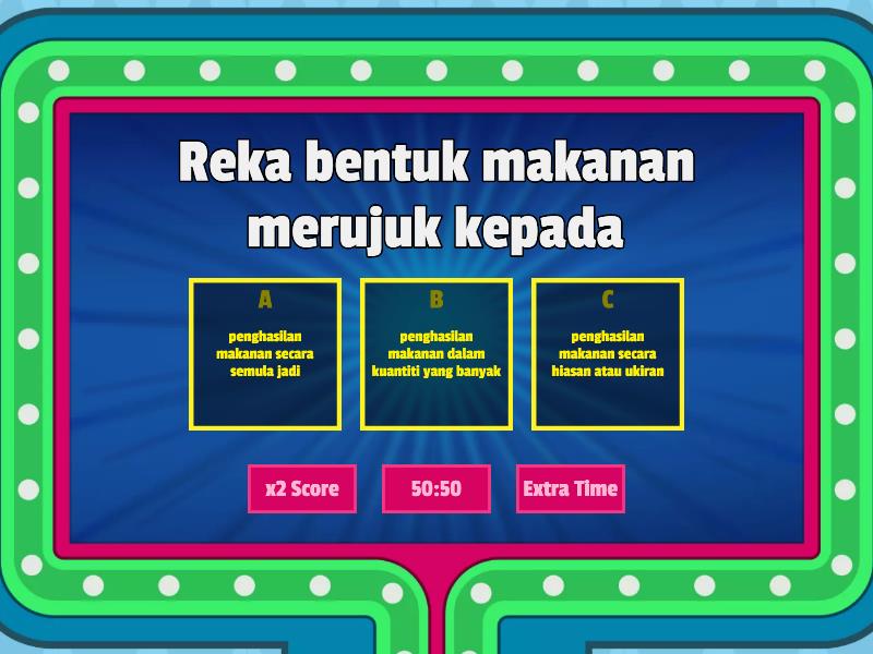 Reka Bentuk Makanan - Concurso de preguntas