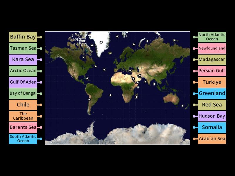 Parts Of The World - Labelled diagram