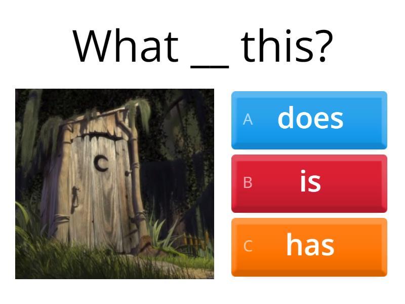 Shrek's Daily Routine: - Quiz