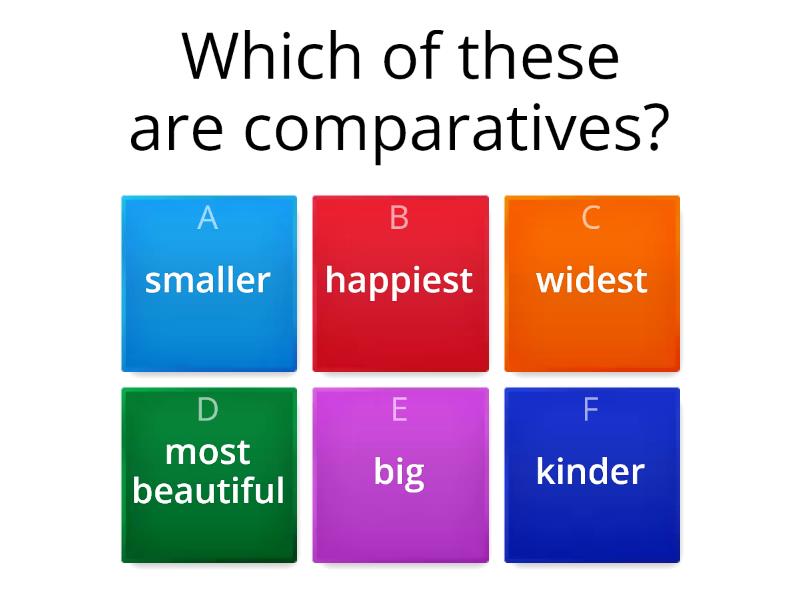 Comparatives quiz