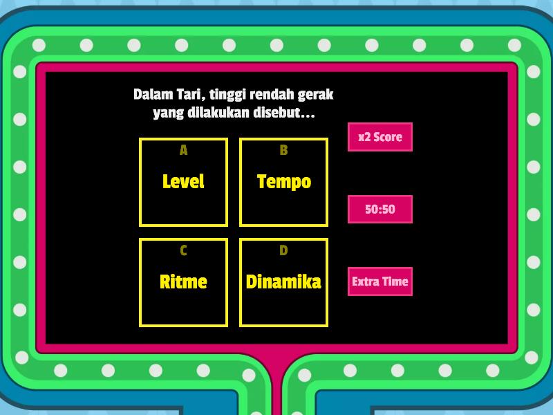 Level dan Pola Lantai pada Tari fase D kelas 7 - Gameshow quiz