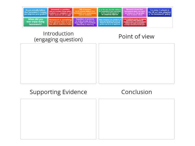 drag and drop - Debating - Categorize