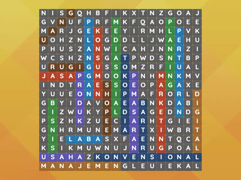 Carilah Kata Ini - Wordsearch