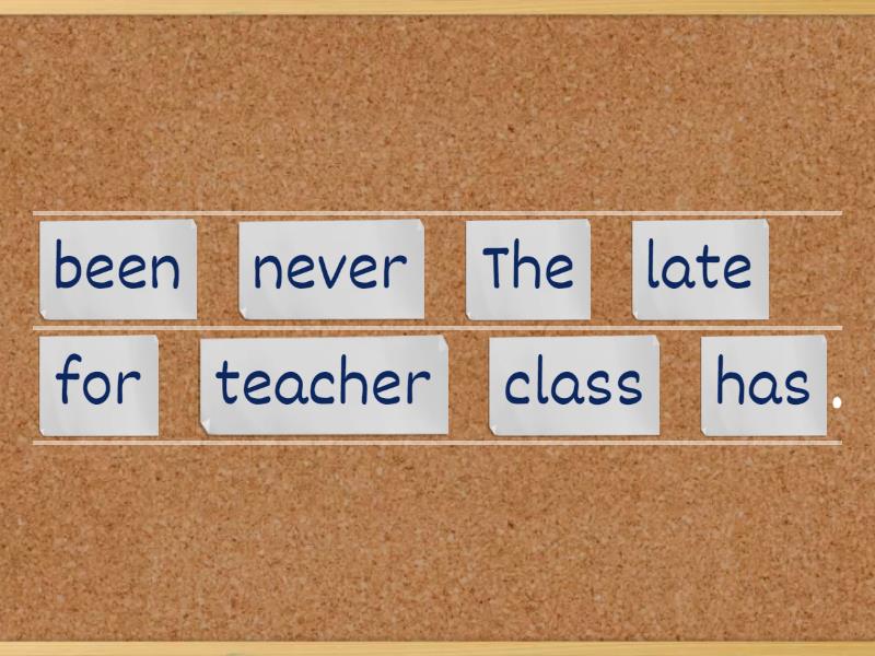 Present Perfect Ever Never Just Already Yet Unjumble