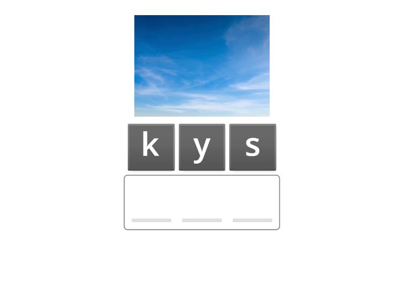 spring letters - Anagram
