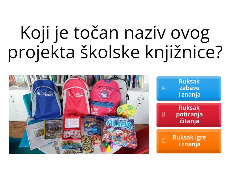 Ruksak Igre I Znanja - Kviz 3.b - Quiz