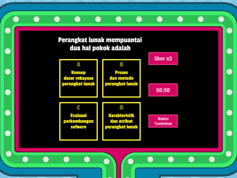 Soal Kelas 8 Perangkat Lunak - Gameshow Quiz