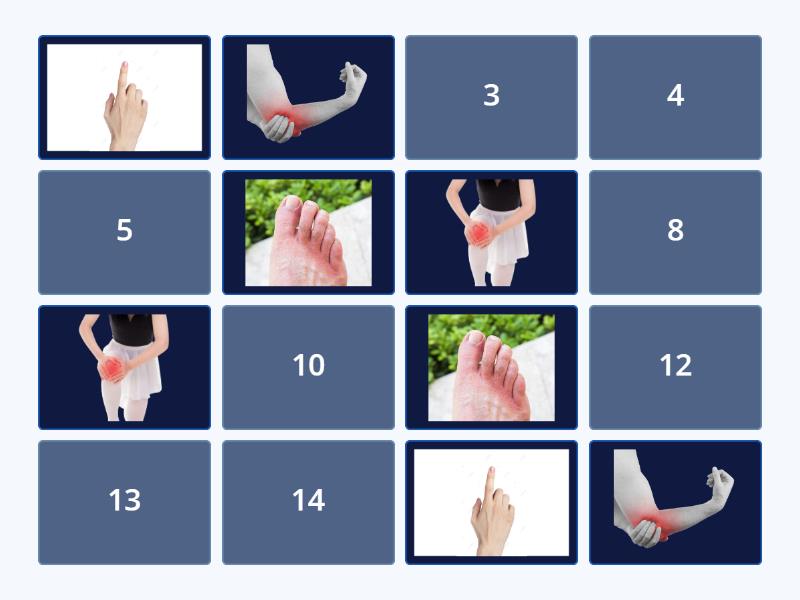 MOUSE AND ME 2 - BODY PARTS MEMORY GAME - Matching pairs