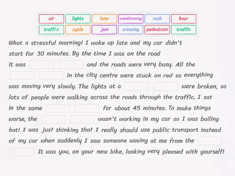 Compound noun Complete the sentence