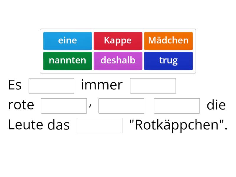 Deshalb - Complete the sentence