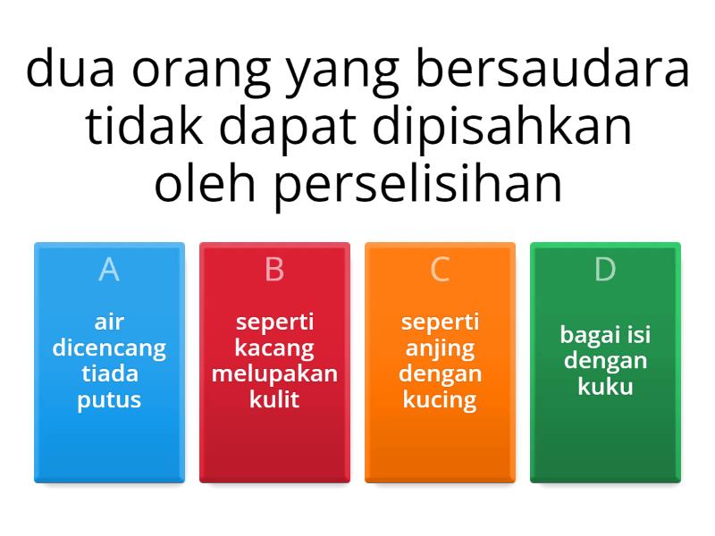 Peribahasa - Quiz