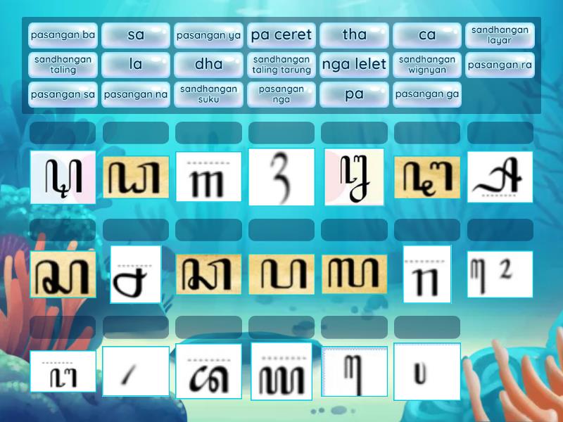 Aksara Jawa Pasangan Dan Sandhangan Match Up