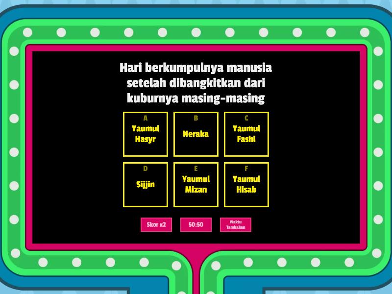 Games Iman Kepada Hari Kiamat - Gameshow Quiz