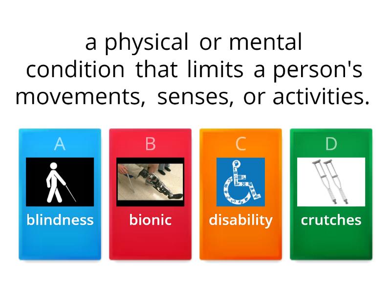 Disability Vocabulary - - Quiz