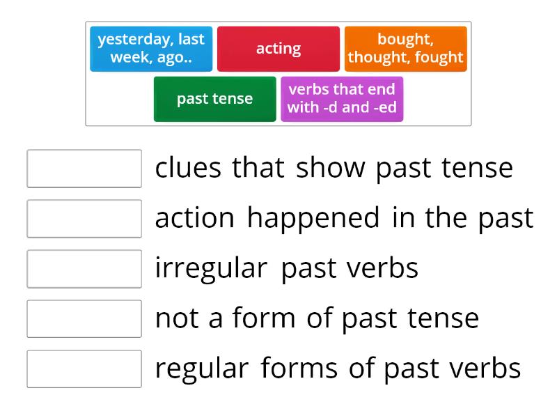 Verb Tenses - Match Up