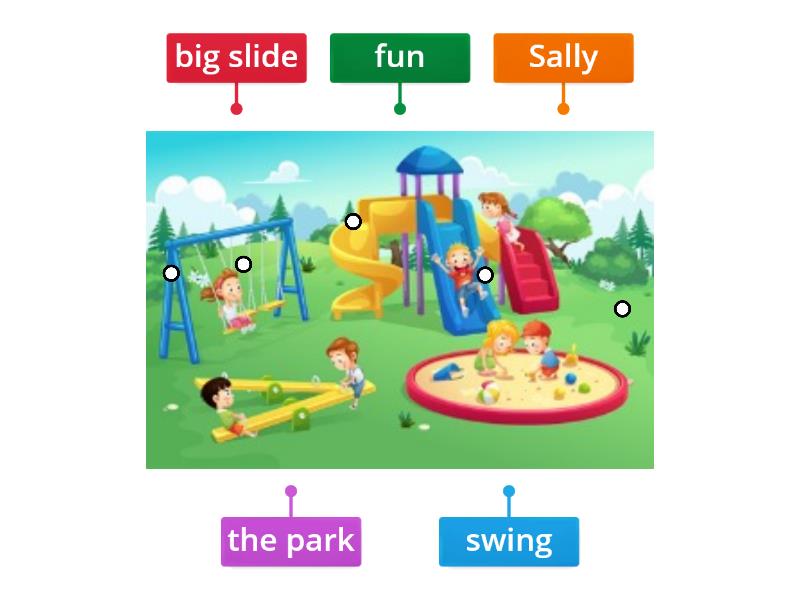 Game 1: the park - Labelled diagram