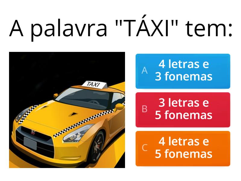 LETRAS E FONEMAS - Quiz