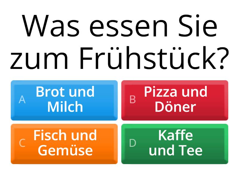 Essen und Trinken - Quiz