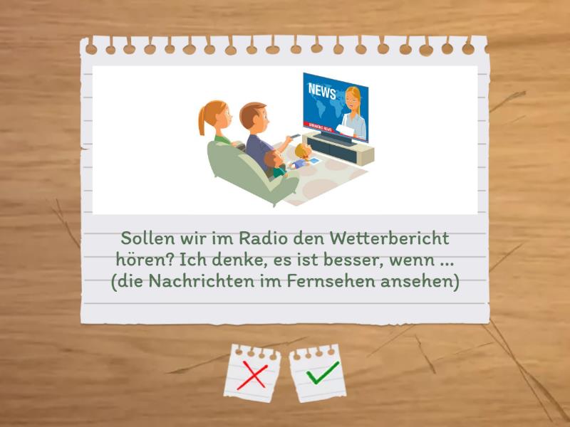 A2 Meinung äußern Flash cards