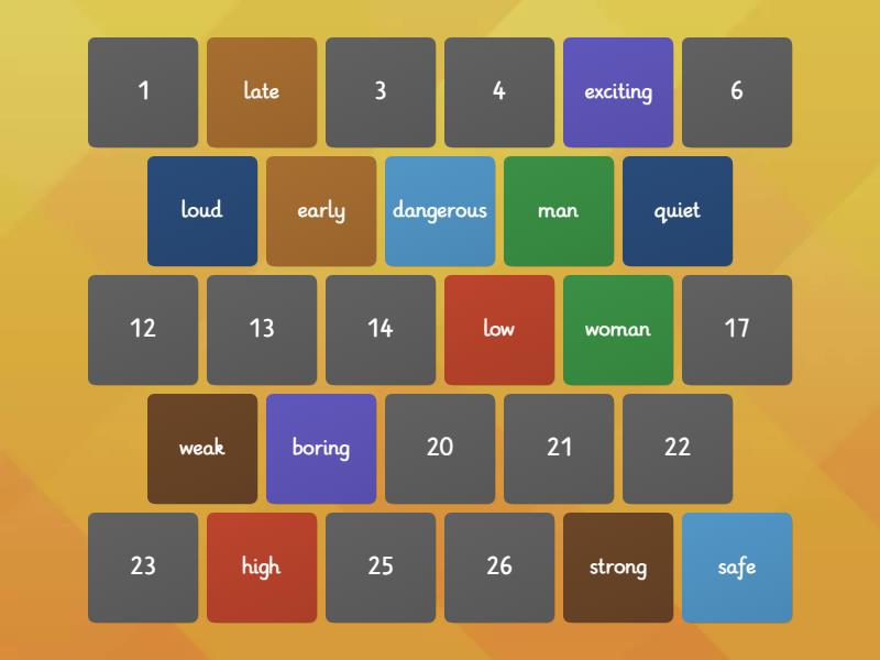 Match the Opposites - Matching pairs