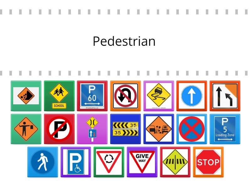 TEST: ALL ROAD SIGNS - Find the match