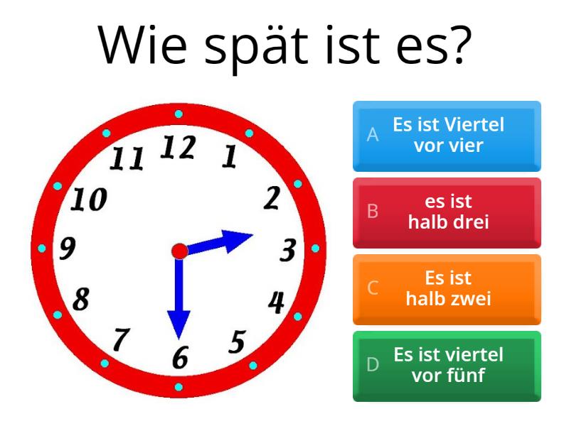 Wie spät ist es? - Quiz
