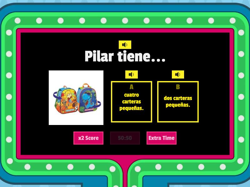 Las materiales escolares. - Gameshow quiz