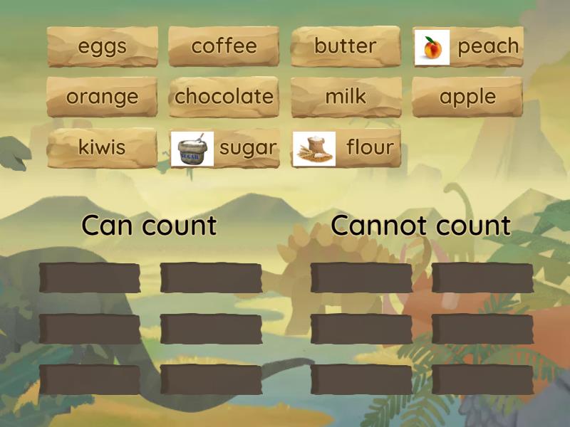 Can count / Can't count - Group sort