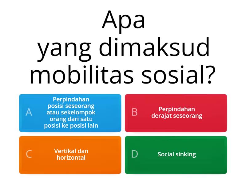 Mobilitas Sosial - Quiz