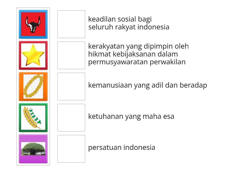 mengenal lambang pancasila - Match up