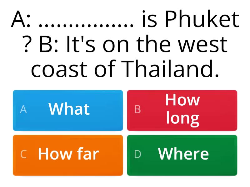 Wh- Question - แบบทดสอบ