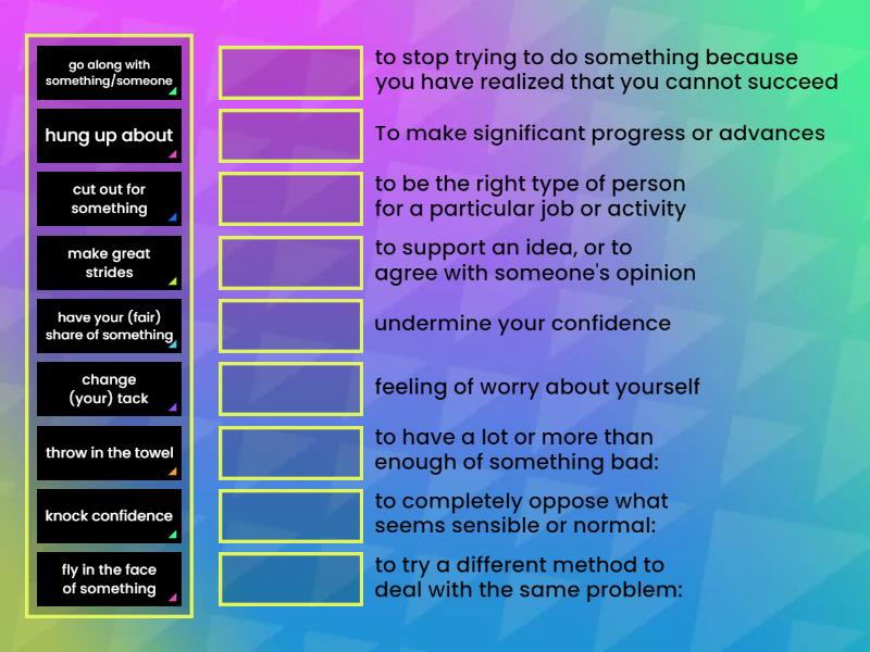 Idioms - Match up