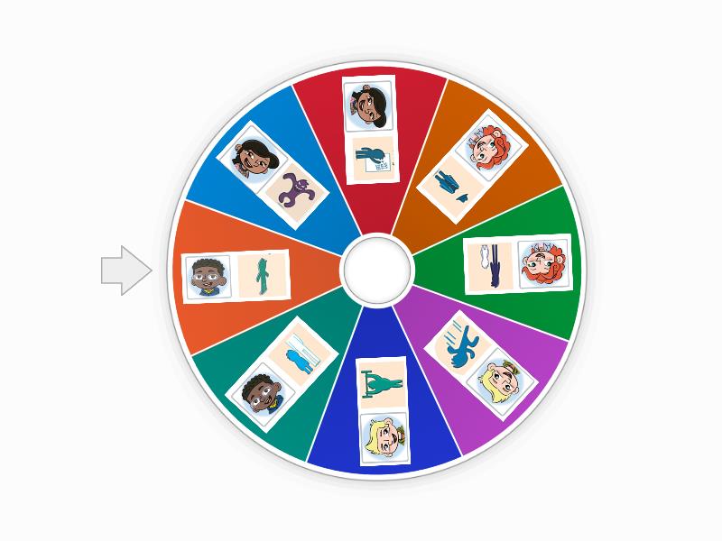 Superheroes Spin the wheel