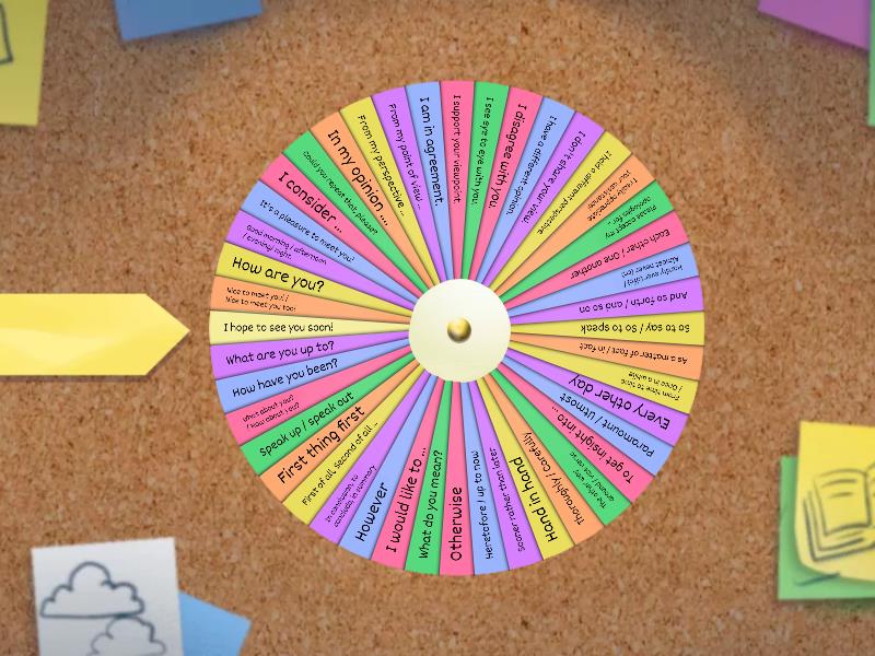 FORMAL EXPRESSIONS - Spin the wheel