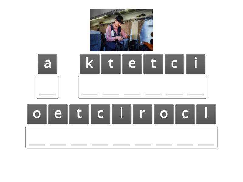 train vocabulary - Anagram