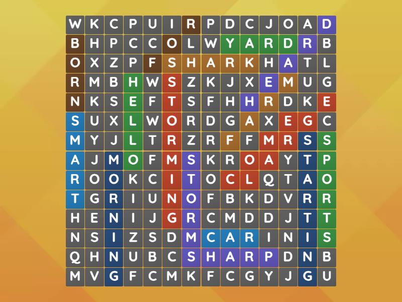 Letterland Unit 29 - ar or - Wordsearch