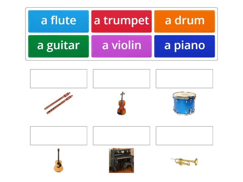 Musical instruments - Match up